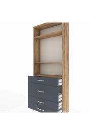 Arges Dolap 3 Raflı 4 Çekmeceli 88x30x221 - S30M099V8A