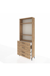 Arges Dolap 3 Raflı 4 Çekmeceli 88x30x221 - S30M099V9A
