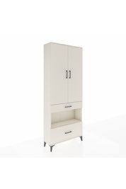 Arges Dolap 3 Raflı 2 Çekmeceli Tek Askılı 88x30x221 - S30M100V1A