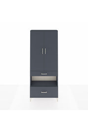 Arges Dolap 3 Raflı 2 Çekmeceli Tek Askılı 88x30x221 - S30M100V5A