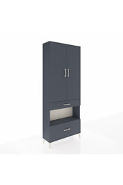 Arges Dolap 3 Raflı 2 Çekmeceli Tek Askılı 88x30x221 - S30M100V5A