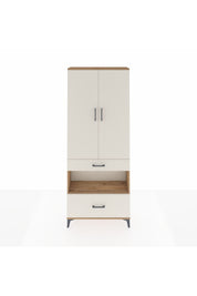 Arges Dolap 3 Raflı 2 Çekmeceli Tek Askılı 88x30x221 - S30M100V7A