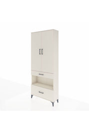 Arges Dolap 4 Raflı 2 Çekmeceli 2 Kapaklı 88x30x221 - S30M101V1A