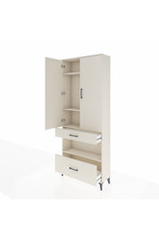 Arges Dolap 4 Raflı 2 Çekmeceli 2 Kapaklı 88x30x221 - S30M101V1A