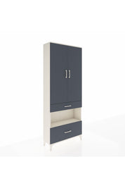 Arges Dolap 4 Raflı 2 Çekmeceli 2 Kapaklı 88x30x221 - S30M101V2A