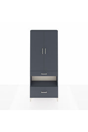 Arges Dolap 4 Raflı 2 Çekmeceli 2 Kapaklı 88x30x221 - S30M101V5A