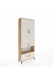Arges Dolap 4 Raflı 2 Çekmeceli 2 Kapaklı 88x30x221 - S30M101V7A