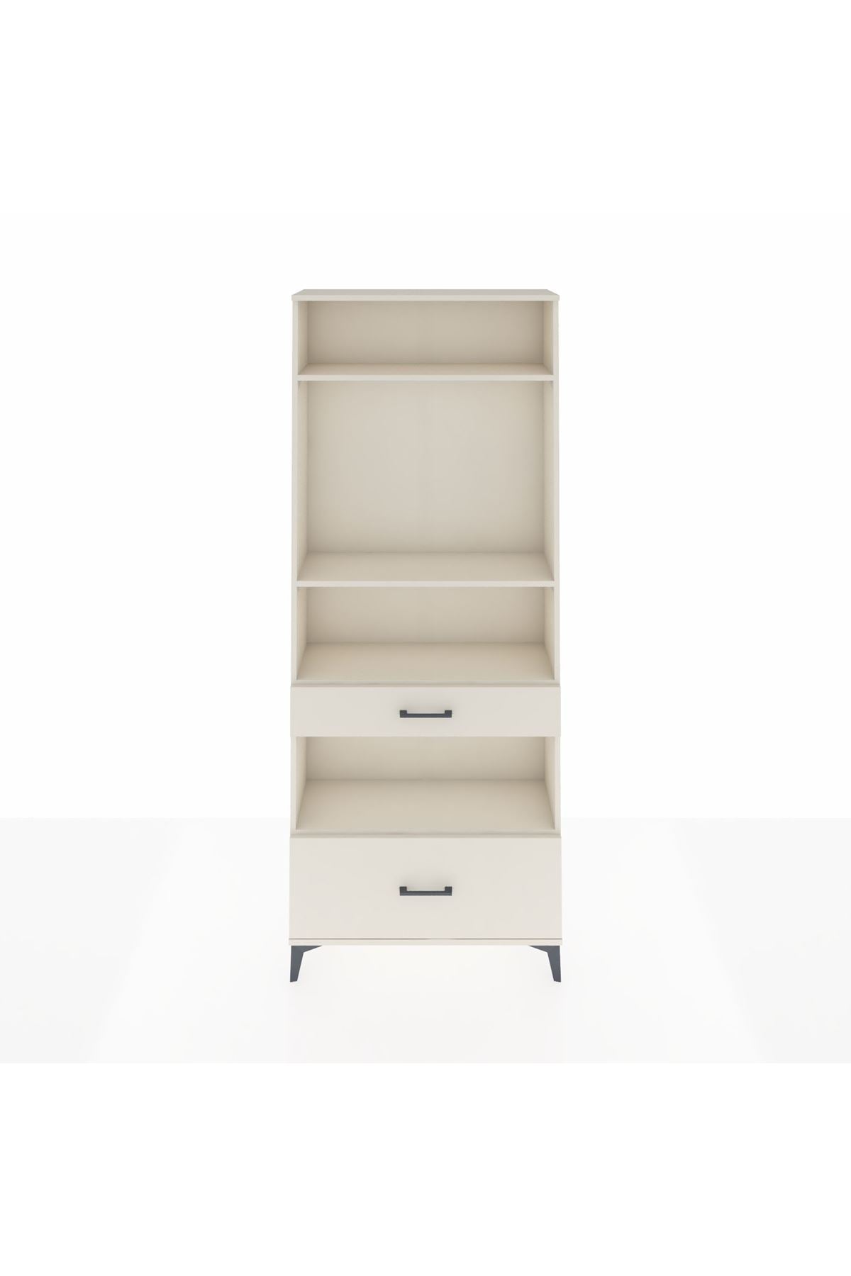 Arges Dolap 4 Raflı 2 Çekmeceli 88x30x221 - S30M102V1A
