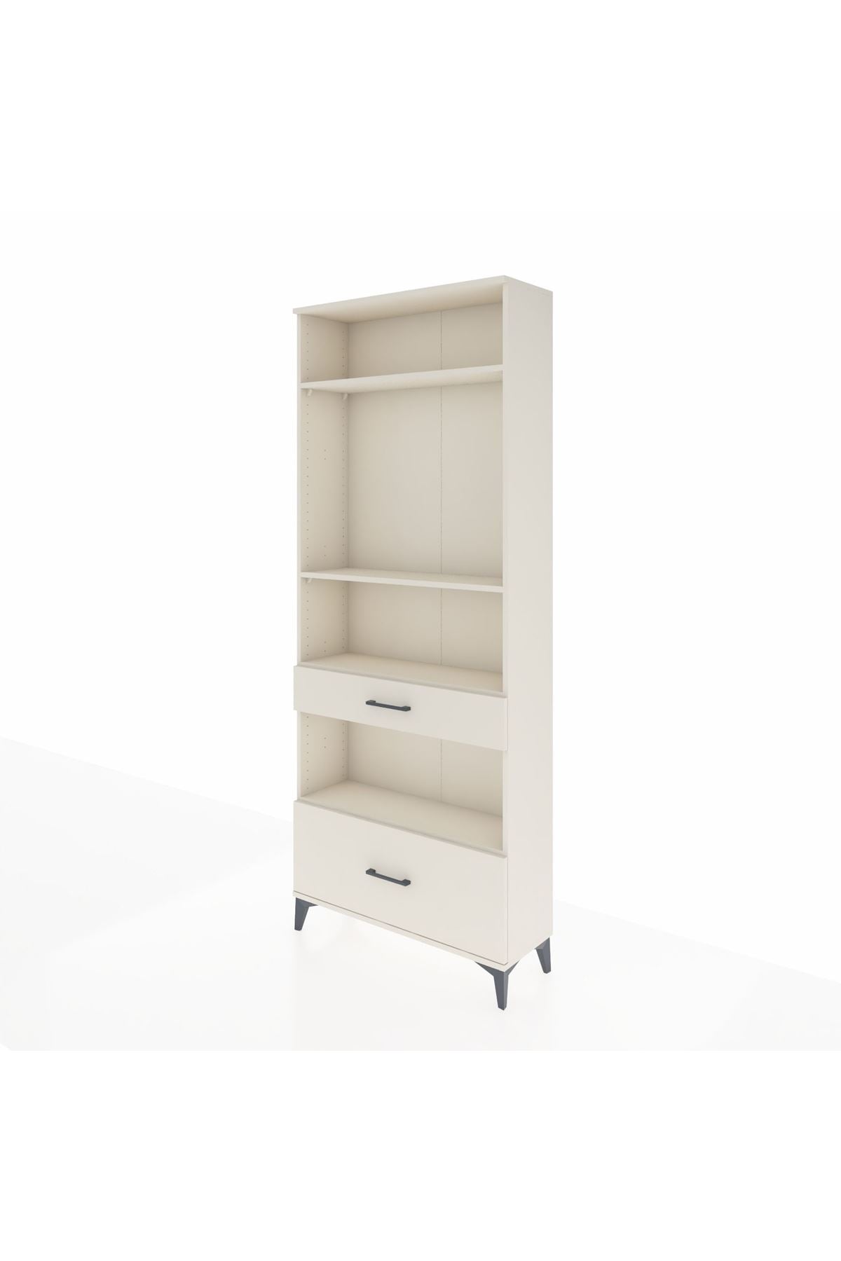 Arges Dolap 4 Raflı 2 Çekmeceli 88x30x221 - S30M102V1A