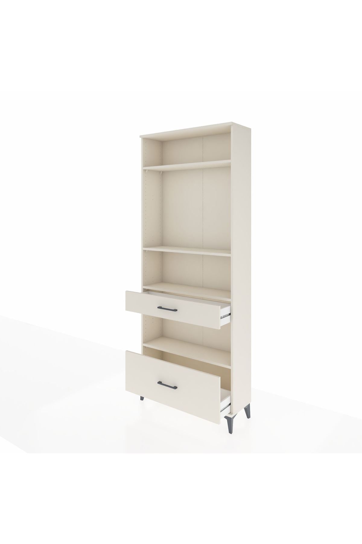 Arges Dolap 4 Raflı 2 Çekmeceli 88x30x221 - S30M102V1A