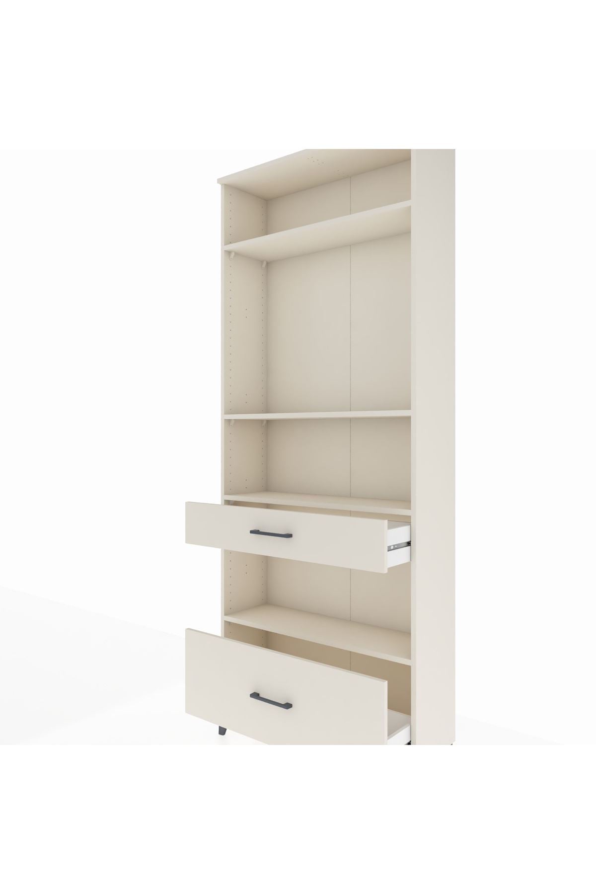 Arges Dolap 4 Raflı 2 Çekmeceli 88x30x221 - S30M102V1A