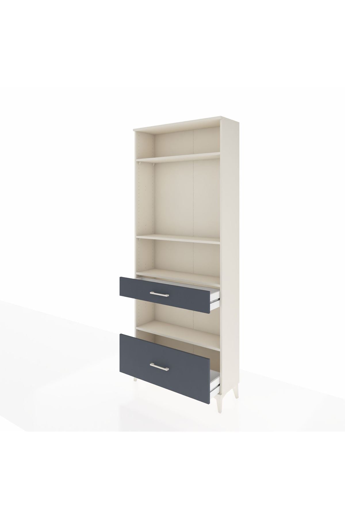 Arges Dolap 4 Raflı 2 Çekmeceli 88x30x221 - S30M102V2A