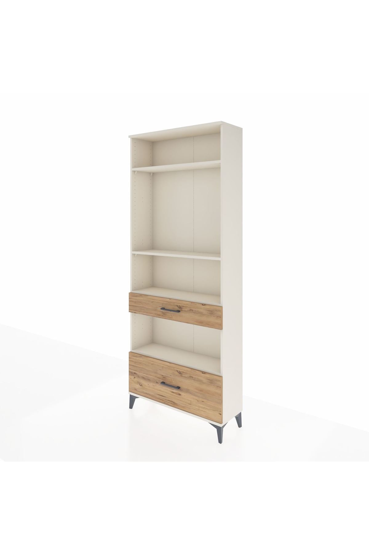 Arges Dolap 4 Raflı 2 Çekmeceli 88x30x221 - S30M102V3A