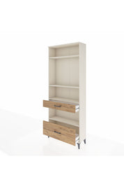 Arges Dolap 4 Raflı 2 Çekmeceli 88x30x221 - S30M102V3A