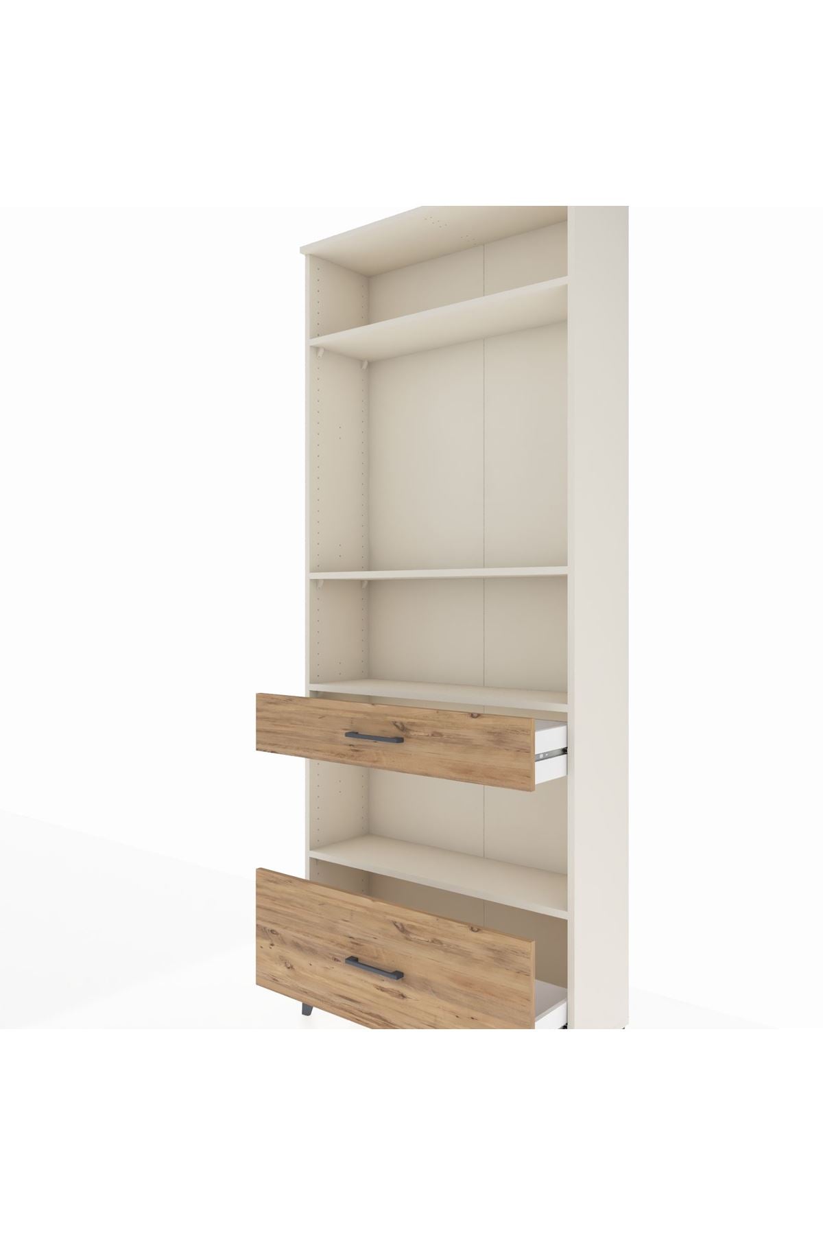 Arges Dolap 4 Raflı 2 Çekmeceli 88x30x221 - S30M102V3A
