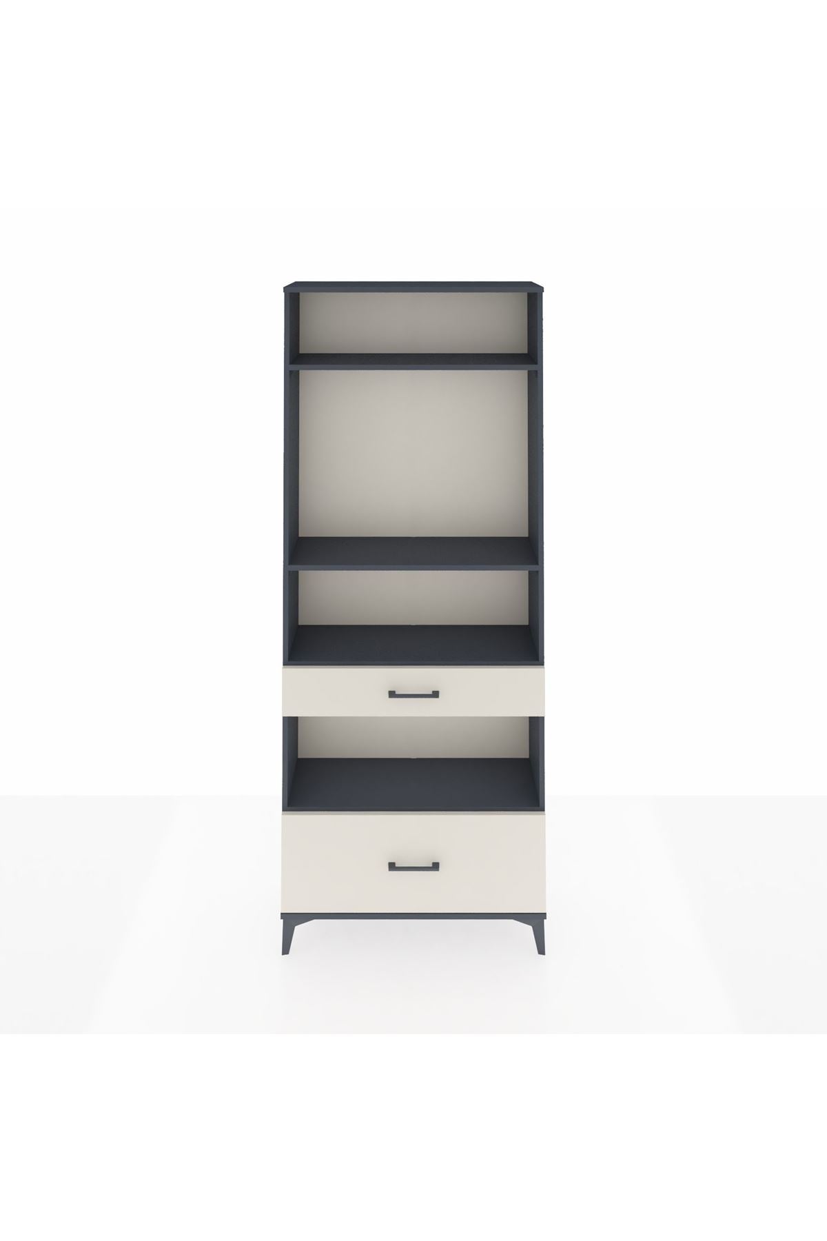 Arges Dolap 4 Raflı 2 Çekmeceli 88x30x221 - S30M102V4A