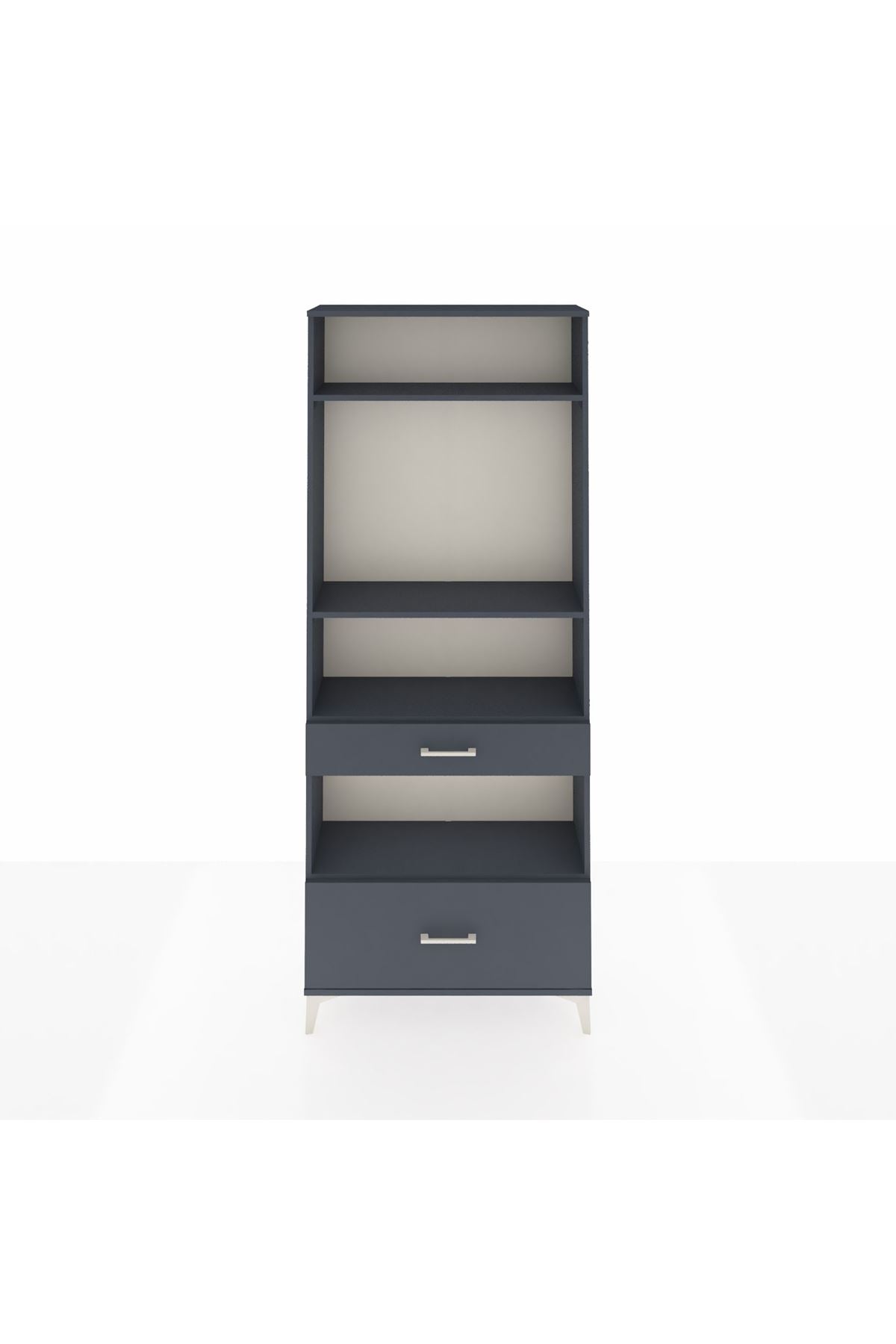 Arges Dolap 4 Raflı 2 Çekmeceli 88x30x221 - S30M102V5A