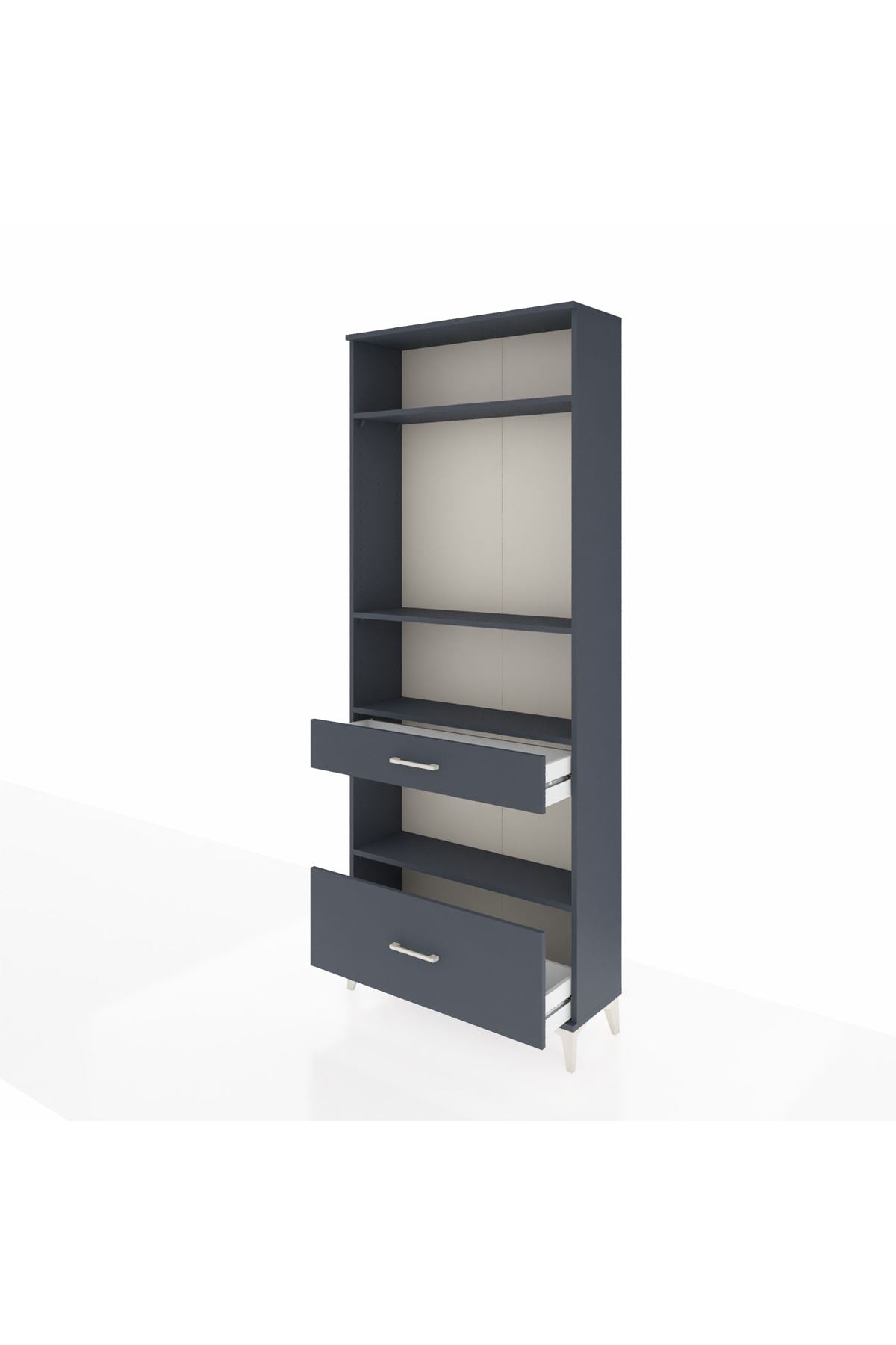 Arges Dolap 4 Raflı 2 Çekmeceli 88x30x221 - S30M102V5A