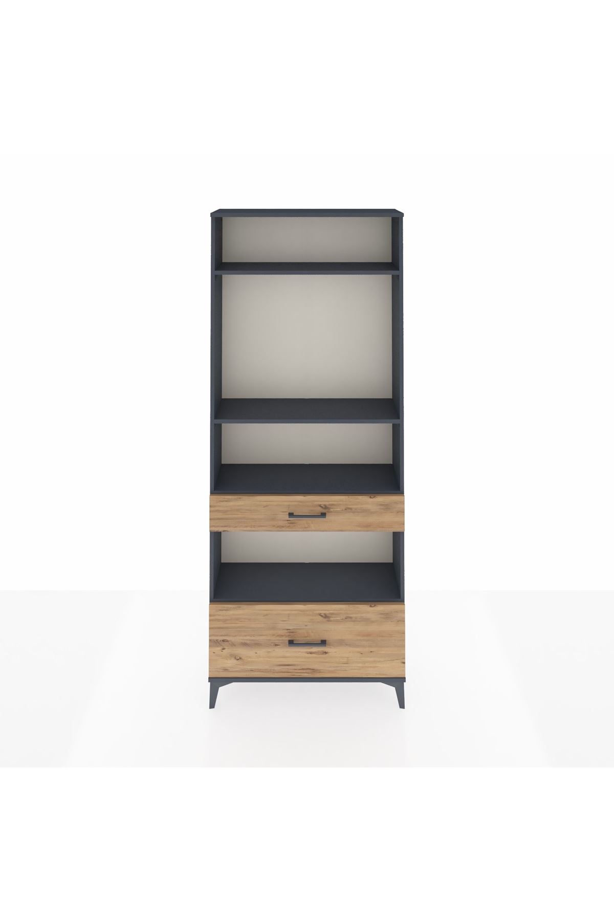 Arges Dolap 4 Raflı 2 Çekmeceli 88x30x221 - S30M102V6A