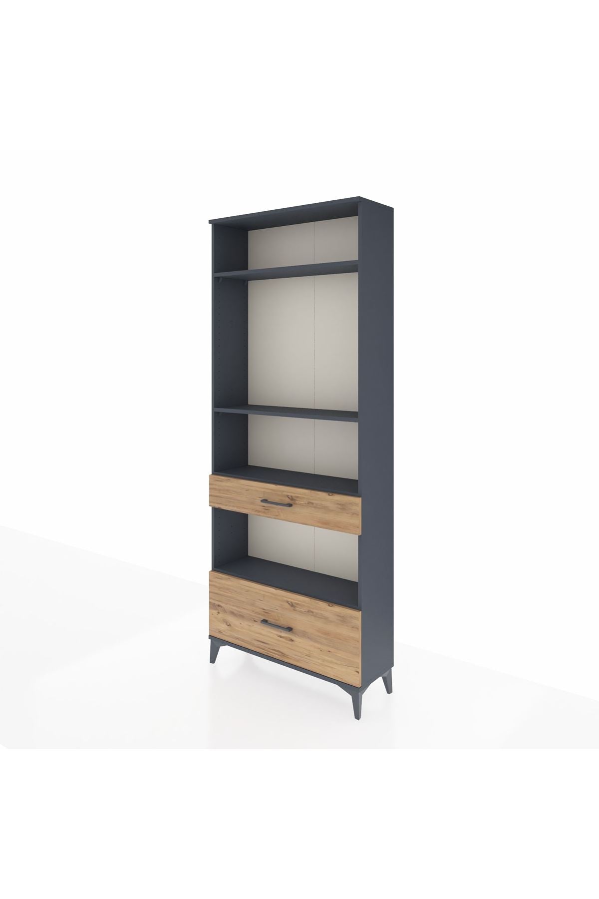 Arges Dolap 4 Raflı 2 Çekmeceli 88x30x221 - S30M102V6A