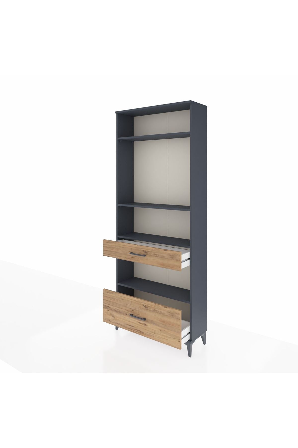 Arges Dolap 4 Raflı 2 Çekmeceli 88x30x221 - S30M102V6A