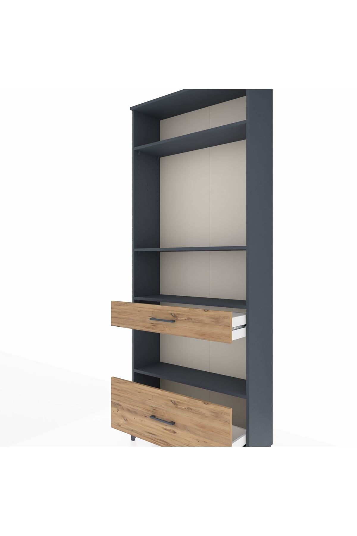 Arges Dolap 4 Raflı 2 Çekmeceli 88x30x221 - S30M102V6A