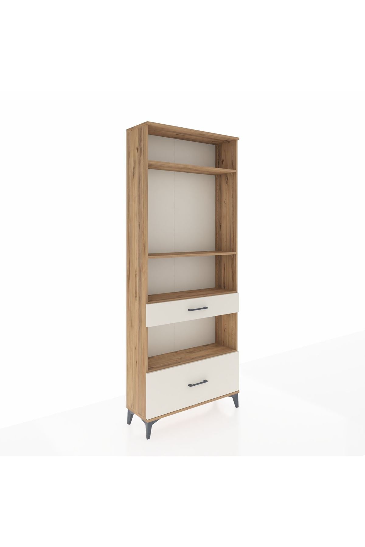 Arges Dolap 4 Raflı 2 Çekmeceli 88x30x221 - S30M102V7A
