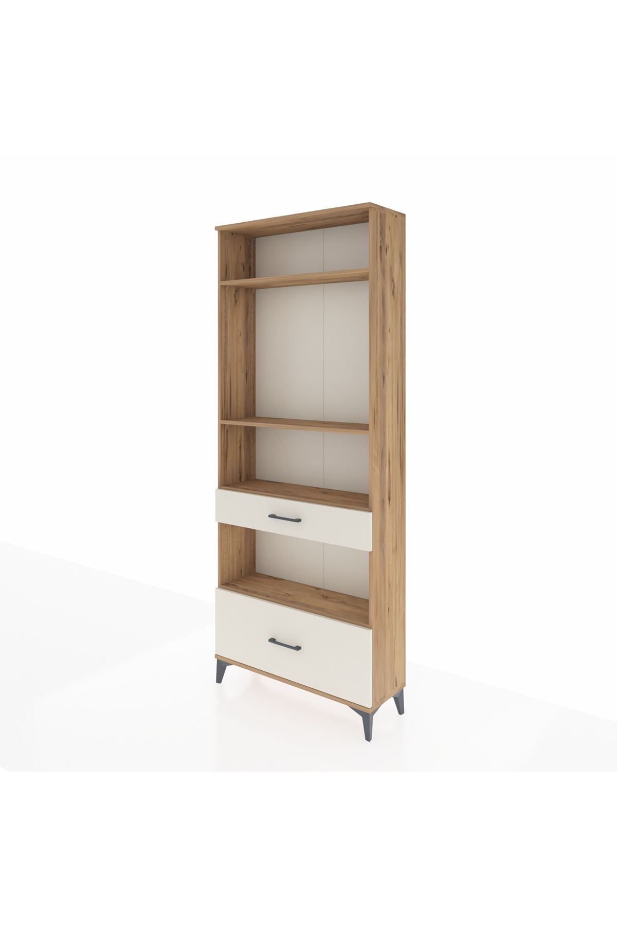 Arges Dolap 4 Raflı 2 Çekmeceli 88x30x221 - S30M102V7A