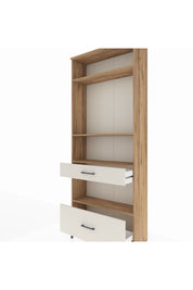 Arges Dolap 4 Raflı 2 Çekmeceli 88x30x221 - S30M102V7A