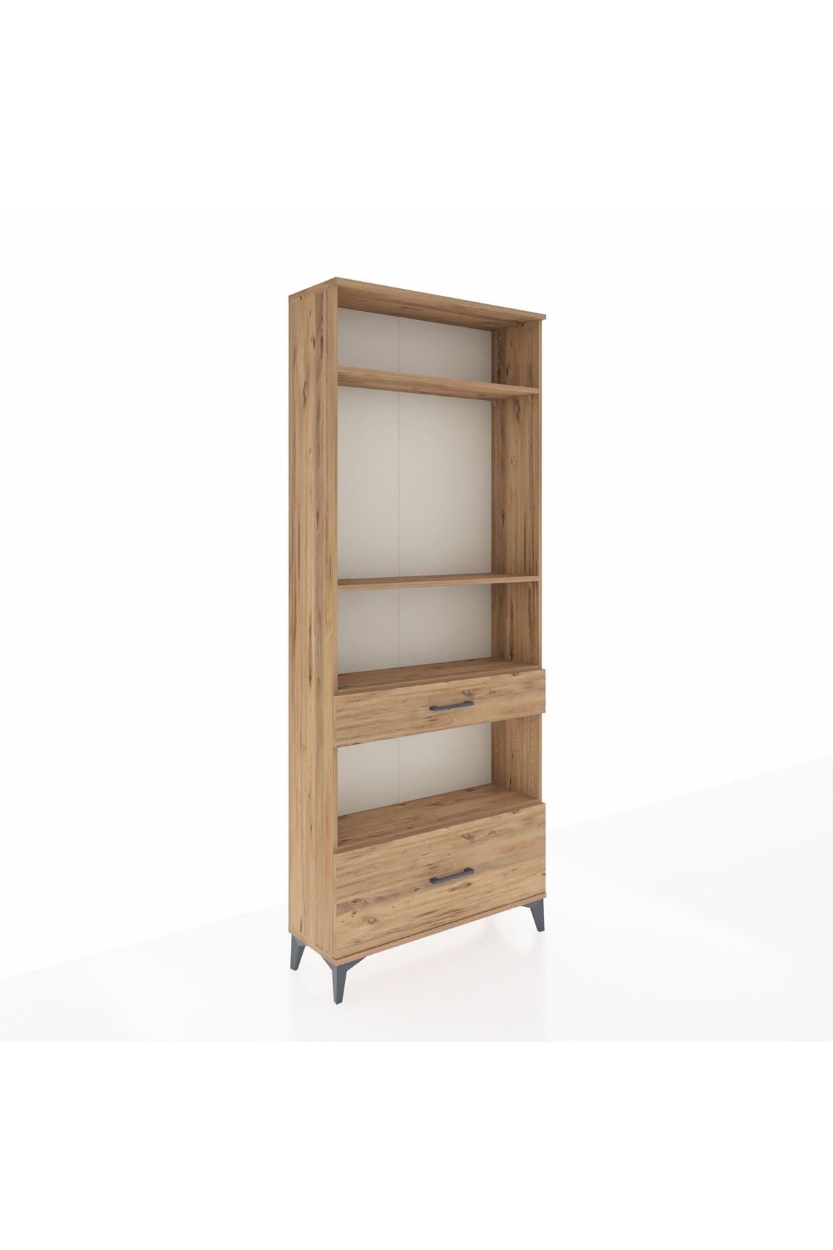 Arges Dolap 4 Raflı 2 Çekmeceli 88x30x221 - S30M102V9A