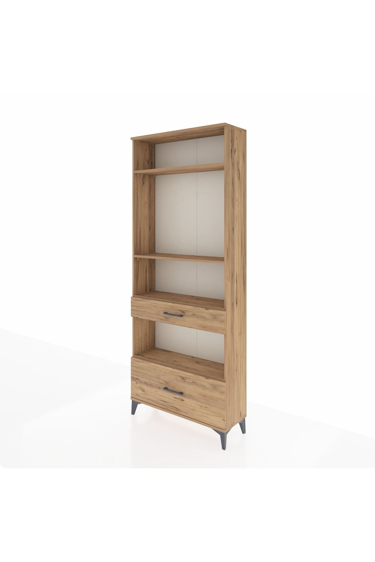Arges Dolap 4 Raflı 2 Çekmeceli 88x30x221 - S30M102V9A