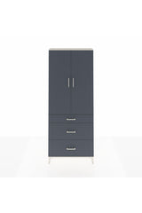 Arges Dolap 2 Raflı 3 Çekmeceli Tek Askılı 88x30x221