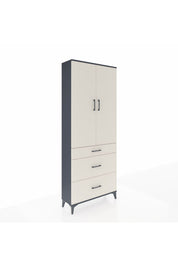 Arges Dolap 3 Raflı 3 Çekmeceli 2 Kapaklı 88x30x221 - S30M104V4A