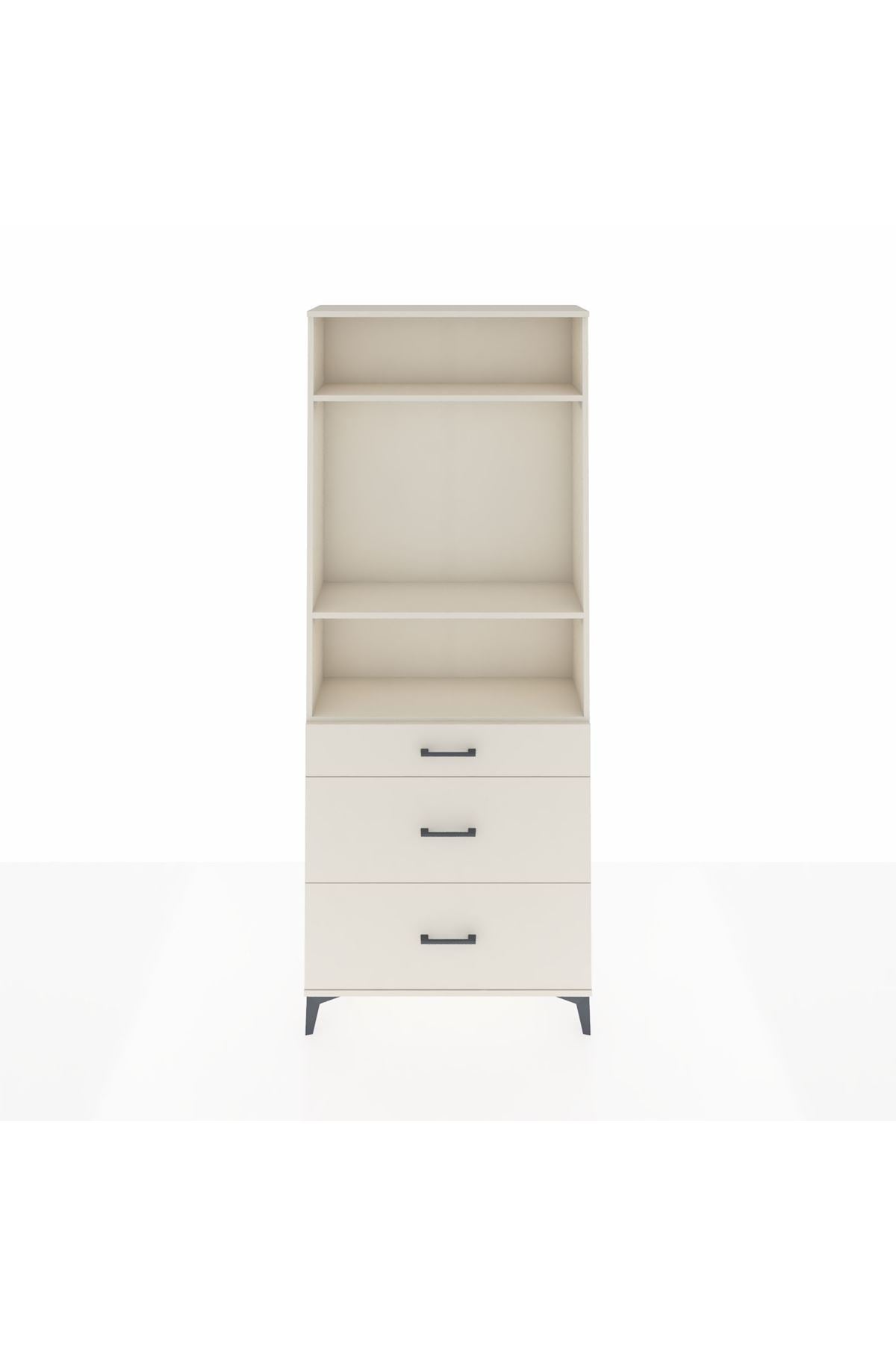 Arges Dolap 3 Raflı 3 Çekmeceli 88x30x221 - S30M105V1A