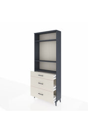 Arges Dolap 3 Raflı 3 Çekmeceli 88x30x221 - S30M105V4A