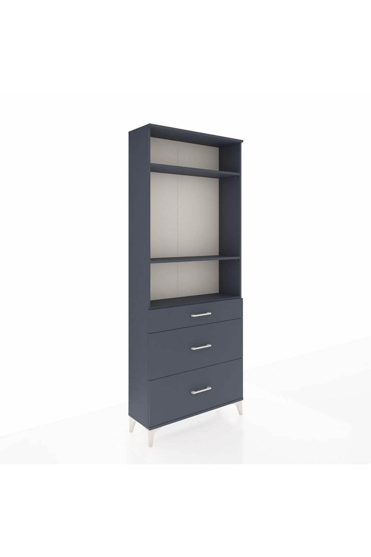 Arges Dolap 3 Raflı 3 Çekmeceli 88x30x221 - S30M105V5A