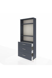 Arges Dolap 3 Raflı 3 Çekmeceli 88x30x221 - S30M105V5A