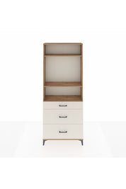 Arges Dolap 3 Raflı 3 Çekmeceli 88x30x221 - S30M105V7A