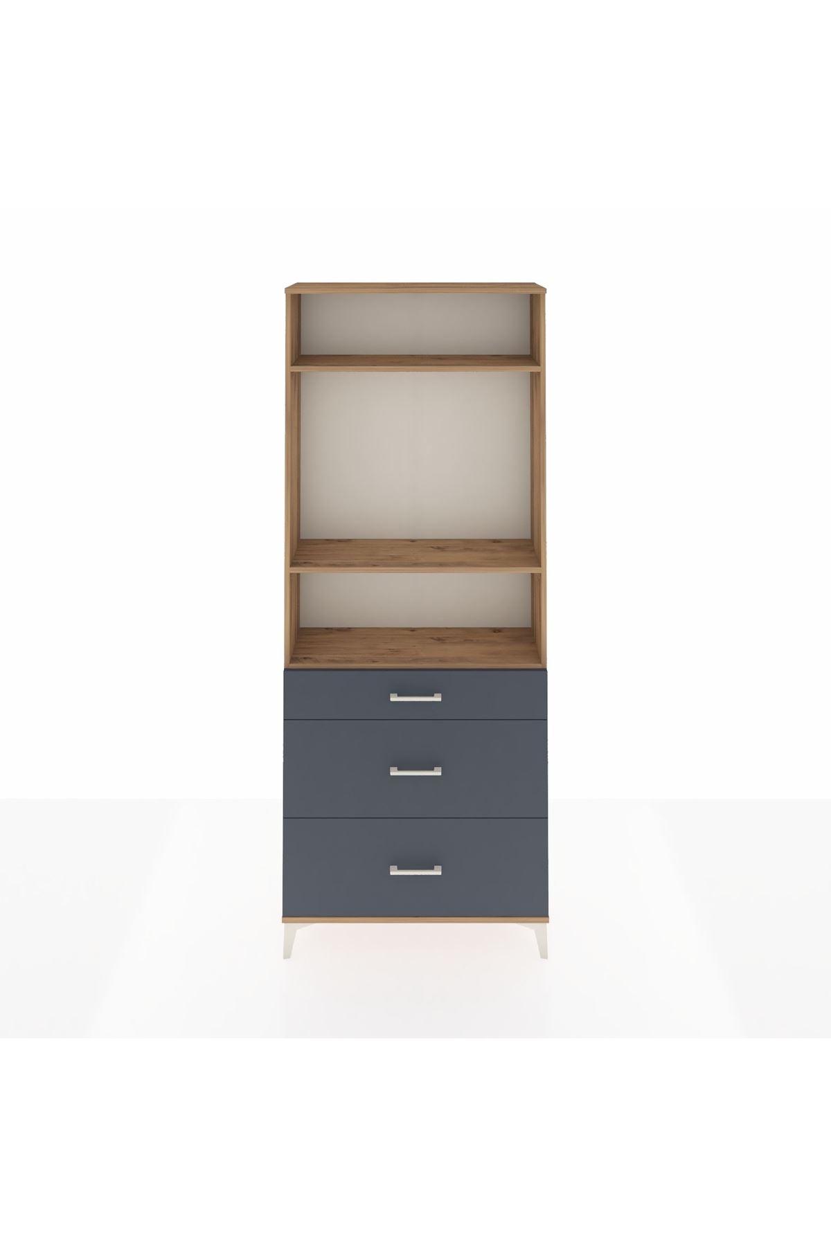 Arges Dolap 3 Raflı 3 Çekmeceli 88x30x221 - S30M105V8A