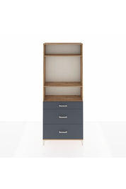 Arges Dolap 3 Raflı 3 Çekmeceli 88x30x221 - S30M105V8A