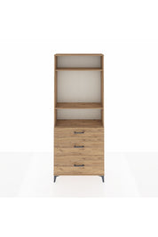 Arges Dolap 3 Raflı 3 Çekmeceli 88x30x221 - S30M105V9A