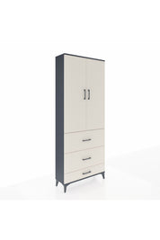 Arges Dolap 2 Raflı 3 Çekmeceli Tek Askılı 88x30x221 - S30M106V4A