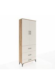 Arges Dolap 3 Raflı 3 Çekmeceli 2 Kapaklı 88x30x221 - S30M107V7A