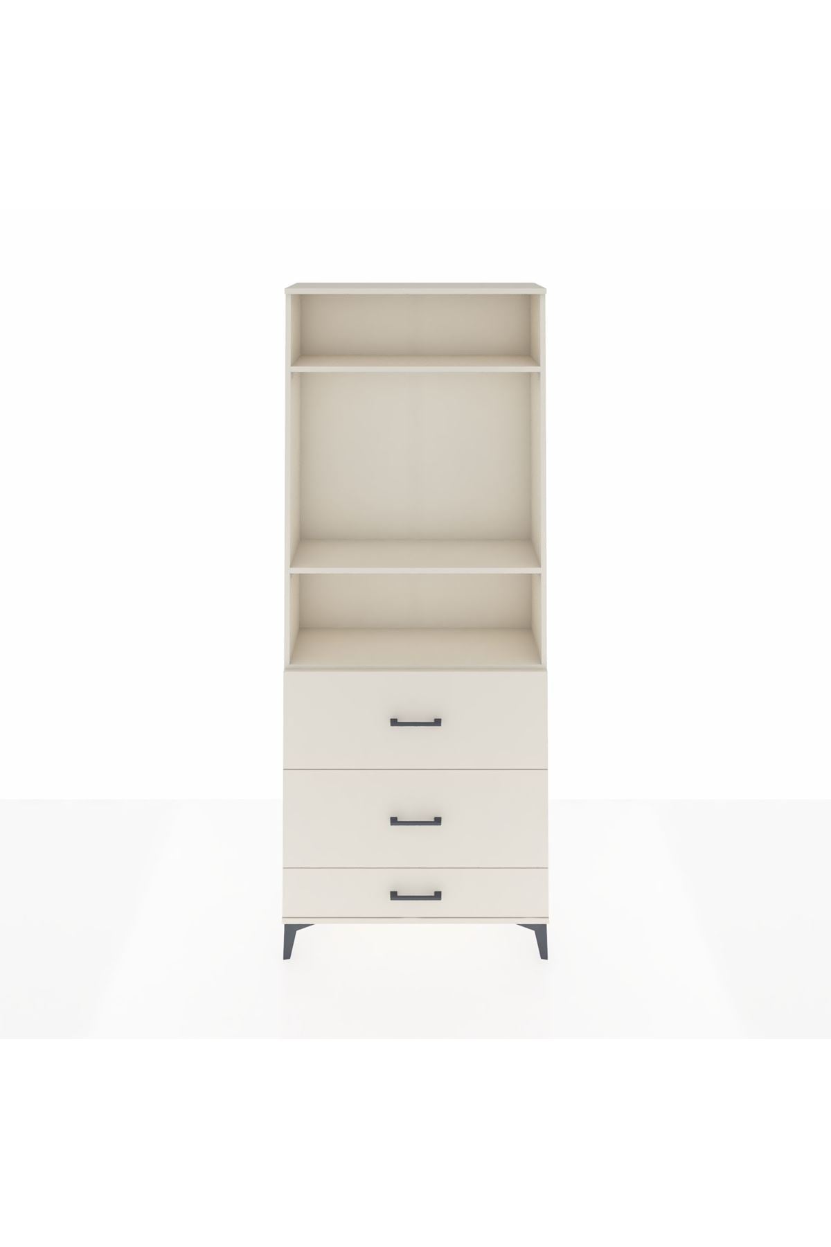 Arges Dolap 3 Raflı 3 Çekmeceli 88x30x221 - S30M108V1A