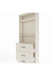 Arges Dolap 3 Raflı 3 Çekmeceli 88x30x221 - S30M108V1A