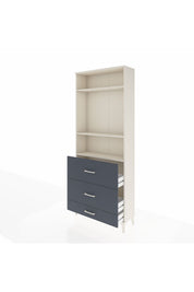 Arges Dolap 3 Raflı 3 Çekmeceli 88x30x221 - S30M108V2A
