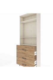 Arges Dolap 3 Raflı 3 Çekmeceli 88x30x221 - S30M108V3A