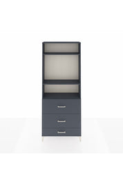 Arges Dolap 3 Raflı 3 Çekmeceli 88x30x221 - S30M108V5A