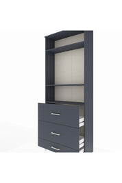 Arges Dolap 3 Raflı 3 Çekmeceli 88x30x221 - S30M108V5A