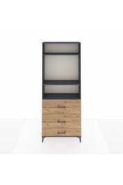 Arges Dolap 3 Raflı 3 Çekmeceli 88x30x221 - S30M108V6A